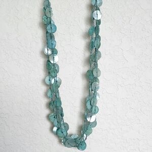 Elegant Turquoise Shell Necklace